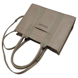 Balenciaga-Balenciaga Canvas Leather 2Way Bag-Beige