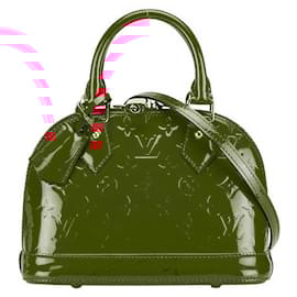 Louis Vuitton-Louis Vuitton Alma BB Patent Leather Handbag-Red