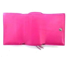 Balenciaga-Balenciaga Neo Classic Mini Wallet-Pink