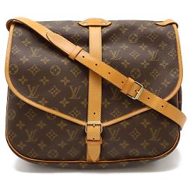Louis Vuitton Monogram Saumur 35 Shoulder Bag M42254 Brown