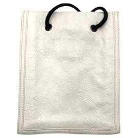Balenciaga-Balenciaga Leather Shoulder Bag 532298-White