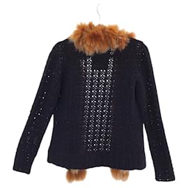 Fendi-Fendi Cashmere Cardigan with Fur-Other