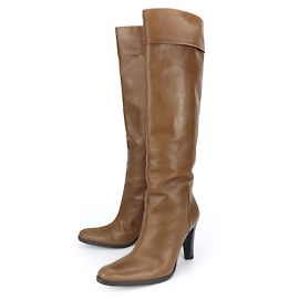Botas de cuero Gucci Castaño