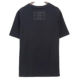 Balenciaga-Balenciaga Cotton Back Logo T-Shirt Black-Other