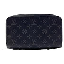 Louis Vuitton-Louis Vuitton Zippy XL Monogram Eclipse Wallet-Black