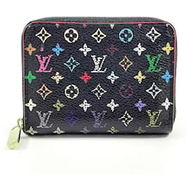 Louis Vuitton-Louis Vuitton Monogram Multicolor Zippy Coin Purse M93740-Black