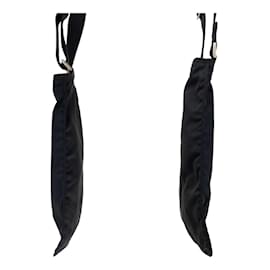 Prada-Prada Nylon Tessuto Triangle Logo Shoulder Bag-Black