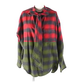 Balenciaga-Balenciaga Check Pattern Long Sleeve Shirt-Other