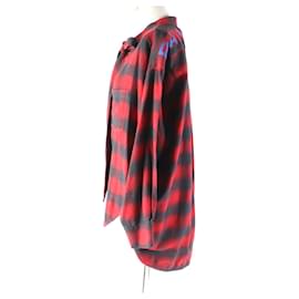 Balenciaga-Balenciaga Check Pattern Long Sleeve Shirt-Other