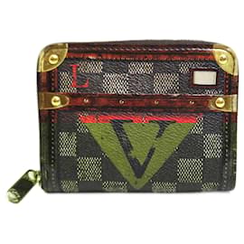 Louis Vuitton-Louis Vuitton Damier Trunk Time Zippy Coin Purse M52745-Brown