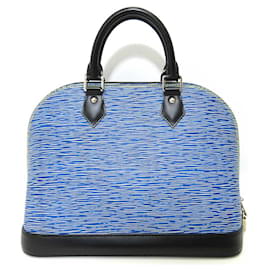 Louis Vuitton-Louis Vuitton Alma PM Handbag Epi Denim M51052-Blue