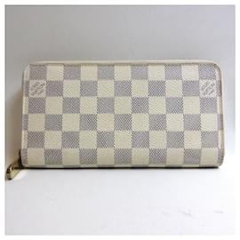 Louis Vuitton-Louis Vuitton Damier Azur Zippy Wallet N60019-White