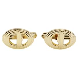 Gemelli CD placcati in oro vintage Dior D'oro