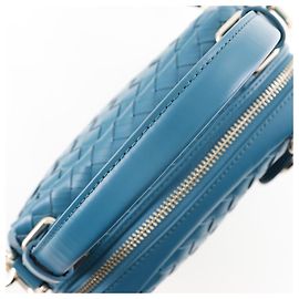 Autre Marque Cole Haan Woven Leather Shoulder Bag 2-Way Green