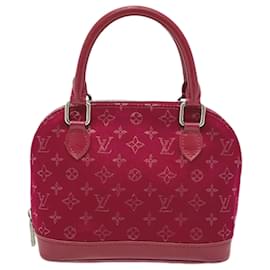 Louis Vuitton-Louis Vuitton Satin Leather Little Alma Handbag M92350-Red