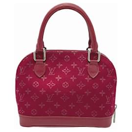 Louis Vuitton-Louis Vuitton Satin Leather Little Alma Handbag M92350-Red