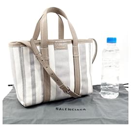 Balenciaga-Balenciaga Barbes Small 2WAY Tote Bag-Beige