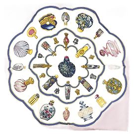 Hermès Hermes Silk Scarf Qu importe le flacon Red