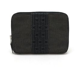Monedero de lona Herline de Hermès Gris
