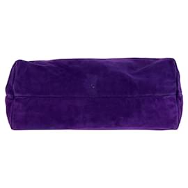 Fendi-Fendi Suede Tote Bag-Purple