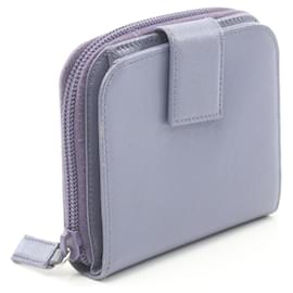 Prada-Prada Saffiano Leather Bifold Wallet Purple M522-Purple