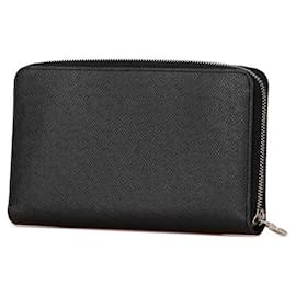 Louis Vuitton-Louis Vuitton Taiga Zippy Organizer Long Wallet M30056-Black