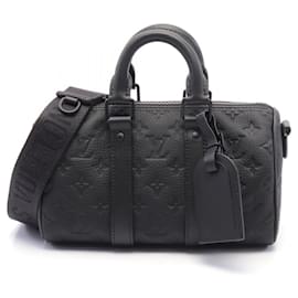 Louis Vuitton-Louis Vuitton Keepall Bandouliere 25 Noir Handbag-Black