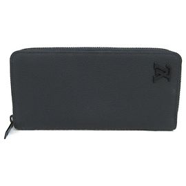 Louis Vuitton Zippy Wallet Vertical Leather Black M81743 Black