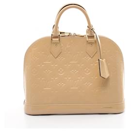 Louis Vuitton-Louis Vuitton Alma PM Vernis Handbag M91614-Beige