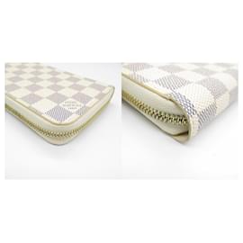 Louis Vuitton-Louis Vuitton Zippy Wallet Damier Azur N41660-White