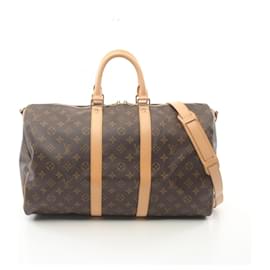 Louis Vuitton-Louis Vuitton Keepall Bandouliere 45 Monogram Bag-Brown