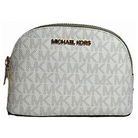 Michael Kors Signature Cosmetic Pouch White