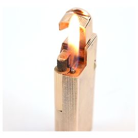 Alfred Dunhill Dunhill Vintage 70's Square Check Lighter Gold Golden