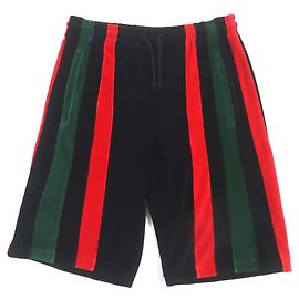 GUCCI Velours Shorts Schwarz Rot Grün S Andere