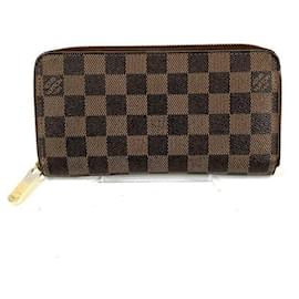 Louis Vuitton-Louis Vuitton Damier Zippy Wallet N60015-Brown