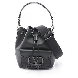 Valentino Loco Mini Satchel Leather Handbag Black