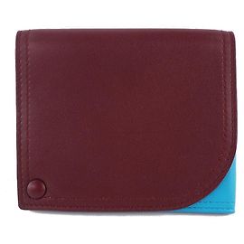 Bottega Veneta Leather Card Case Red Red