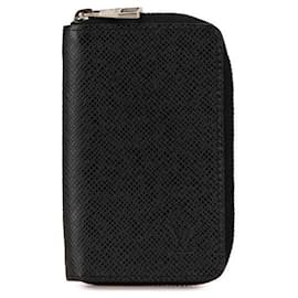Louis Vuitton-Louis Vuitton Taiga Zippy Coin Purse M30511-Black
