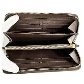 Louis Vuitton-Louis Vuitton Damier Zippy Wallet N60015-Brown