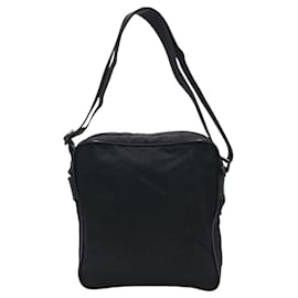 Prada-Prada Nylon Tessuto Triangle Logo Messenger Bag-Black