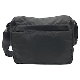 Prada-Prada Nylon Tessuto Logo Shoulder Bag-Black