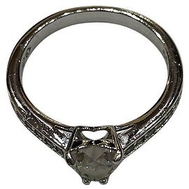 Anello a forma di cuore in ottone Swarovski Argento
