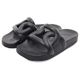 Tod's-Tod's CATENA Sandals Rubber Black-Black