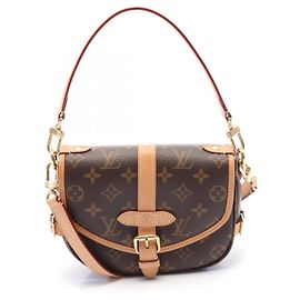 Borsa Louis Vuitton Monogram Saumur BB M46740 Marrone