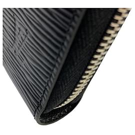 Louis Vuitton-Louis Vuitton Epi Zippy Wallet M61857 Noir-Black