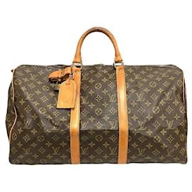 Louis Vuitton-Louis Vuitton Monogram Keepall 50 Bag-Brown