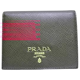 Prada-Prada Saffiano Leather Wallet 1MV204-Red