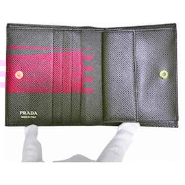 Prada-Prada Saffiano Leather Wallet 1MV204-Red