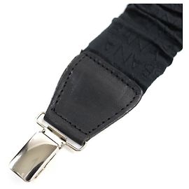 Dolce & Gabbana Leather Clip Suspenders Black