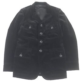 Tom Ford Cotton Cupra Velvet CPO Jacket Black Black